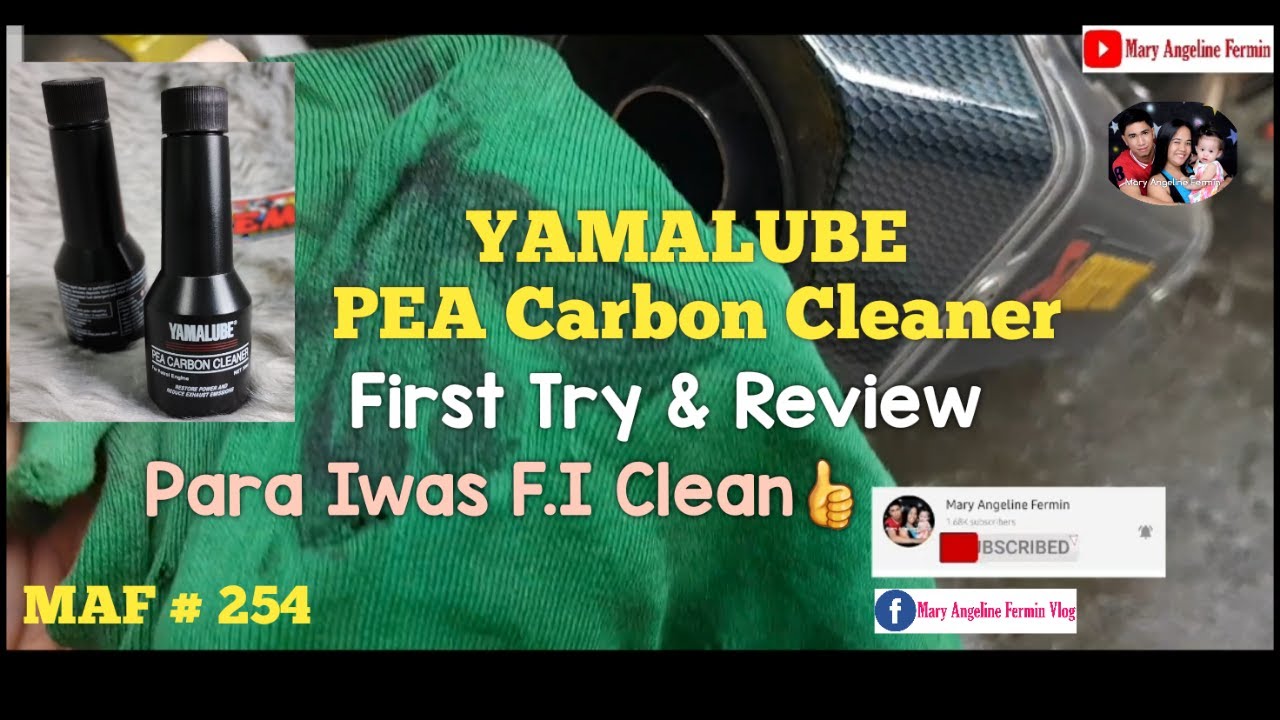 PEA Carbon Cleaner Review Sniper150i MAF 254 YouTube