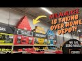 Huge new milwaukee tool displays at home depot so many deals