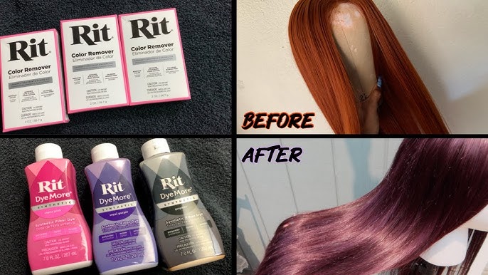 How To StoveTop Dye Synthetic Wig Ombré Colour?? W Rit Dye Kentucky Sky/  Sapphire Blue/ Royal Purple 