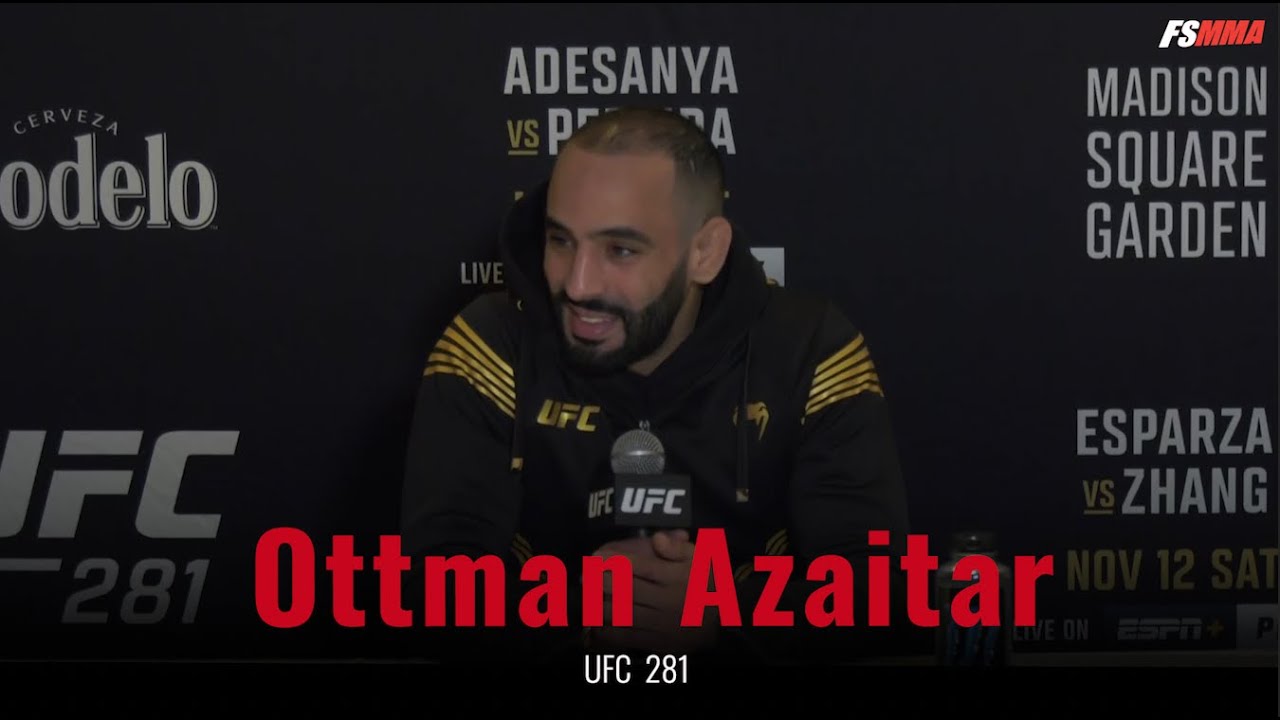 Ottman Azaitar UFC 281 media day interview YouTube