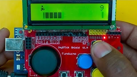 Arduino joystick LCD game  #shorts