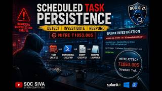 Scheduled Task Persistence Attack | Splunk Investigation I SOC Analyst