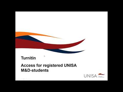 Gaining access to Turnitin - Access for registered UNISA students (Detailed guide)