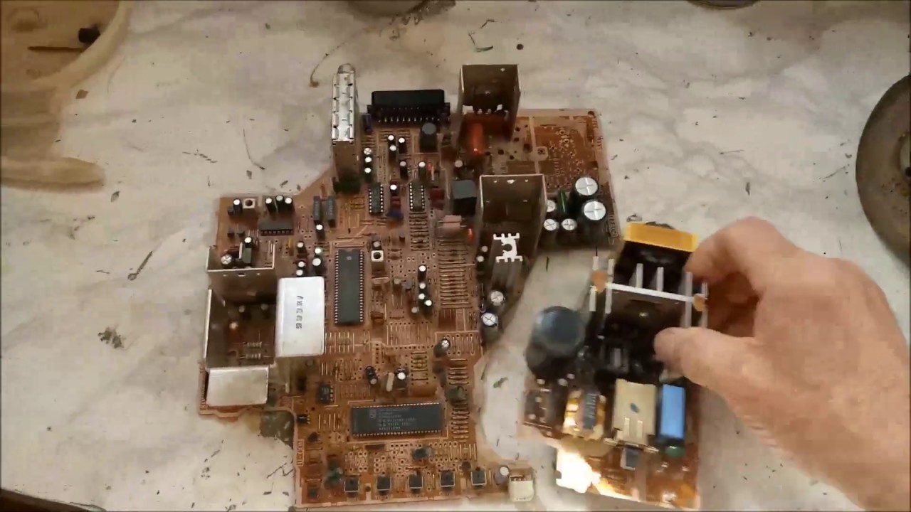 УНЧ с колонками из ТВ Самсунг СК-5039TR - YouTube