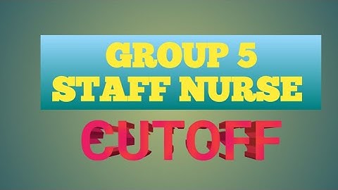 PEB ! STAFF NURSE GROUP 5 CUTOFF ! GROUP 5 CUT OFF