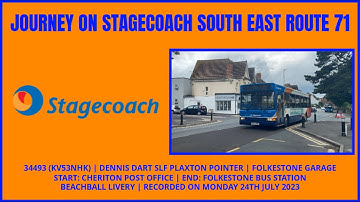 Journey on Stagecoach South East Route 71 Dennis Dart SLF Plaxton Pointer | 34493 (KV53NHK)