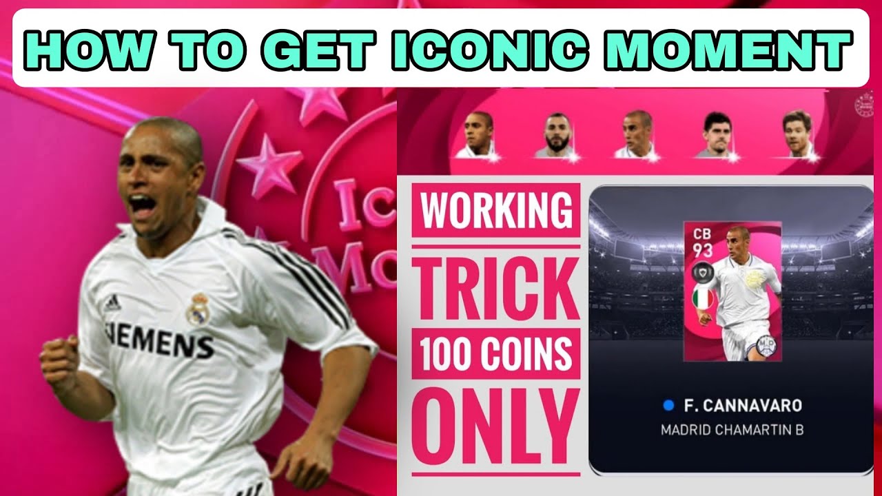 How to get Iconic in pesmobile | Real madrid pack | Roberto Carlos, Cannavaro, Xabi