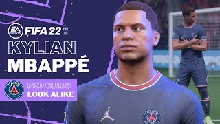 FIFA 22 - KYLIAN MBAPPE Pro Clubs Look alike Build | PSG Tutorial & Face