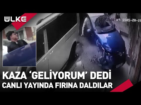 Canlı Yayında Yaparken Fırına Daldılar! O Anlar Güvenlik Kamerasına Yansıdı #flaş