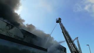 Großbrand im Industriegebiet Aldingen!