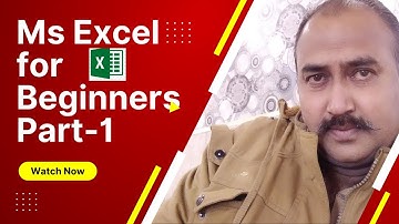 MS Excel in Hindi for Beginners Part-I - Complete Microsoft Excel tutorial in Hindi for Excel users