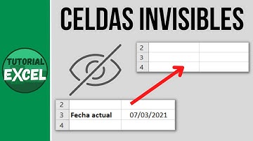 Hacer INVISIBLE contenido celdas 👁️