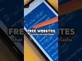 Free Math Websites 📚😭#topperstips #study #exam #studygram #starbean