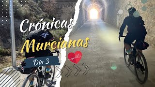 Crónicas Murcianas día 3 de Caravaca de la Cruz a Murcia por vía verde. Túneles, serpiente y caída