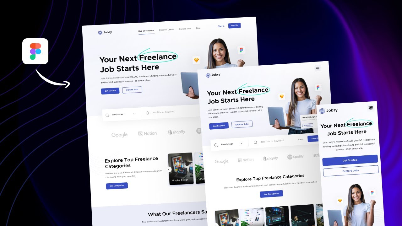 Complete Website UI/UX Design in Figma From Scratch | Full Web Design Process Tutorial