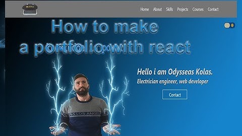 how to make a portfolio with react part4