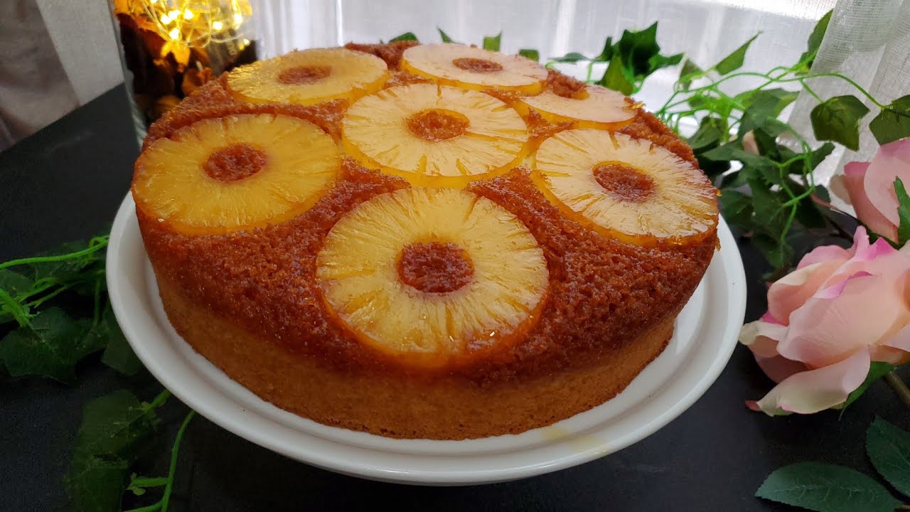 كيكة الأناناس المقلوبه(ملكة الكيك)  بأدق التفاصيل واسرارها واسباب فشل طلوعها من القالب