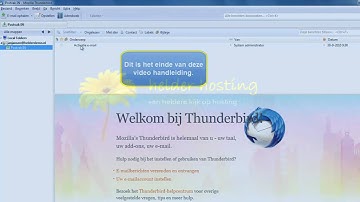 email account instellen in Mozilla Thunderbird