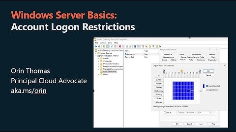 Windows Server 2025: Active Directory User Account Logon Restrictions
