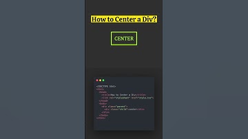 How to Center a Div? #javascript #frontend #animation #loader #loading #htmlcss #centerdiv #coding