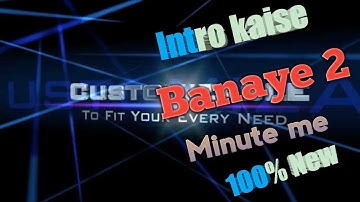 How to intro video for youtube channel| intro kaise banaye| online intro kaise banaye|Technical A_D