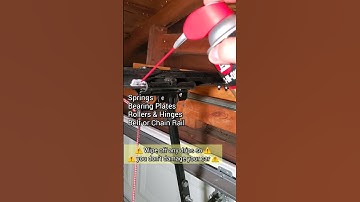 How To Lubricate your garage door #hometips #home #garage #homeowner