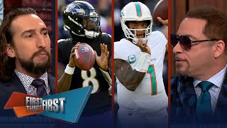 Chiefs win AFC West, Ravens Super Bowl Favorites, Were Dolphins exposed? | NFL | FIRST THINGS FIRST