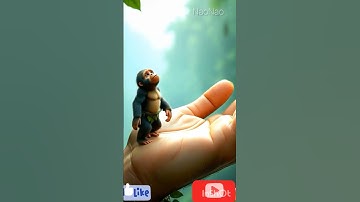 Baby gorilla walking on hands #shortvideo #shortsviral #shorts #gorilla #animals #funny