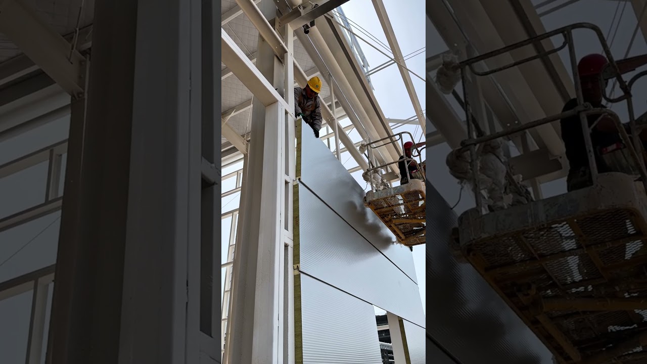 Steel structure factory installation site!