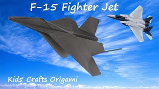 How to Make an Origami F-15 Fighter Jet Plane | Paper Plane