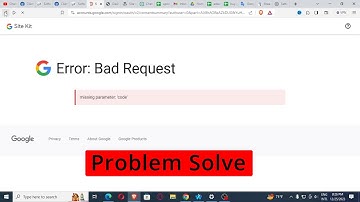 Google Site Kit Error-Bad Request missing parameter: ‘code’