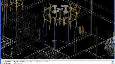 Free AutoCAD Tutorial - AutoLisp to build a 3D Show House 18/18 - for AutoCAD all Version