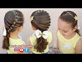 Penteado Infantil com Ligas para Natal e Ano Novo | Christmas Hairstyle with Rubber Band for Girls