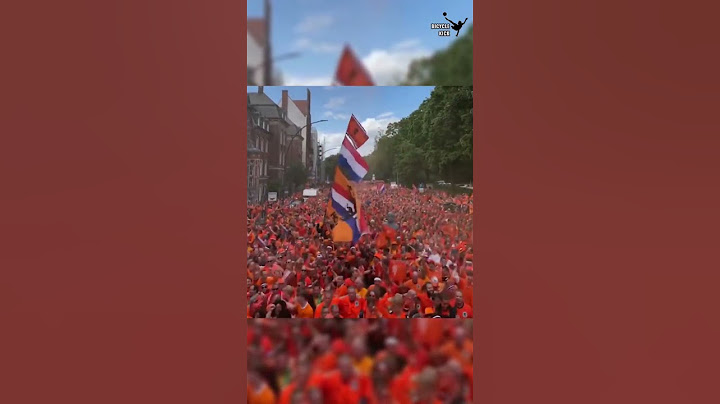 ORANJE FANS DANCE in the streets of HAMBURG!