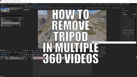 How to remove tripod from multiple 360 videos