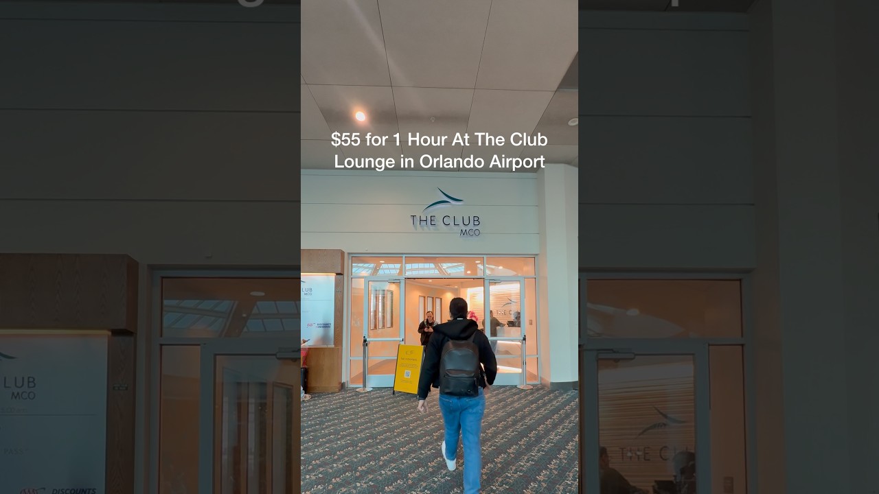 I Paid $55 For 1-Hour At The Club Lounge in Orlando Airport