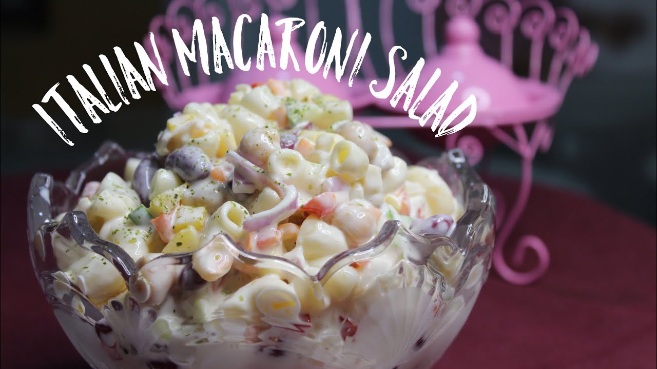 ITALIAN MACARONI SALAD Healthy Weight Loss Recipe YouTube