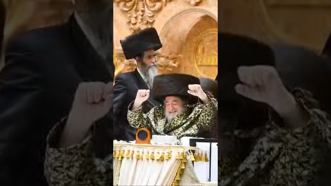 רגעים מרגשים בשמחת בית ויז׳ניץ