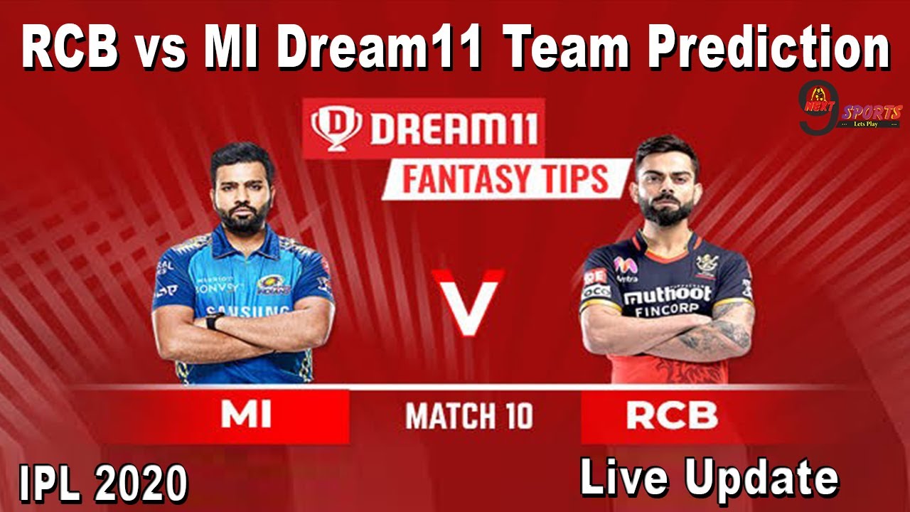 RCB vs MI Dream11 Team | IPL 2020 | RCB vs MI Dream11 Prediction | MI ...