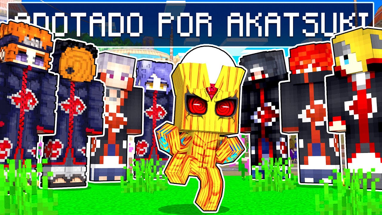 Who's Your Family? FAMILIA AKATSUKI ADOTOU UM DEUS OTSUTUKI no Minecraft