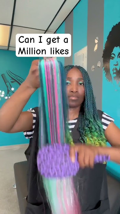  Hair braid color blend - YouTube