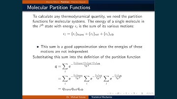 Lecture 6 (2 of 4) - Partition Functions