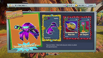 Plants vs Zombies GW2 PARTY CITRON UNLOCKED