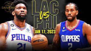 Los Angeles Clippers vs Philadelphia 76ers Full Game Highlights | Jan 17, 2023 | FreeDawkins