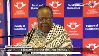 Minister Naledi Pandor delivers second Annual Shireen Abu Akleh Memorial Lecture