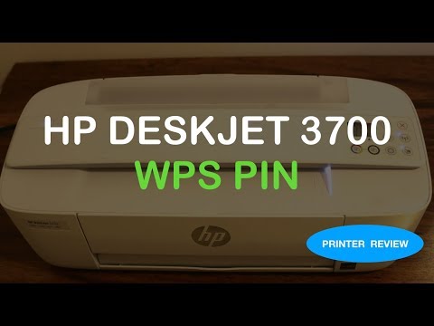 How to find the WPS PIN NUMBER of hp deskjet 3700 All-In-One printer series review.