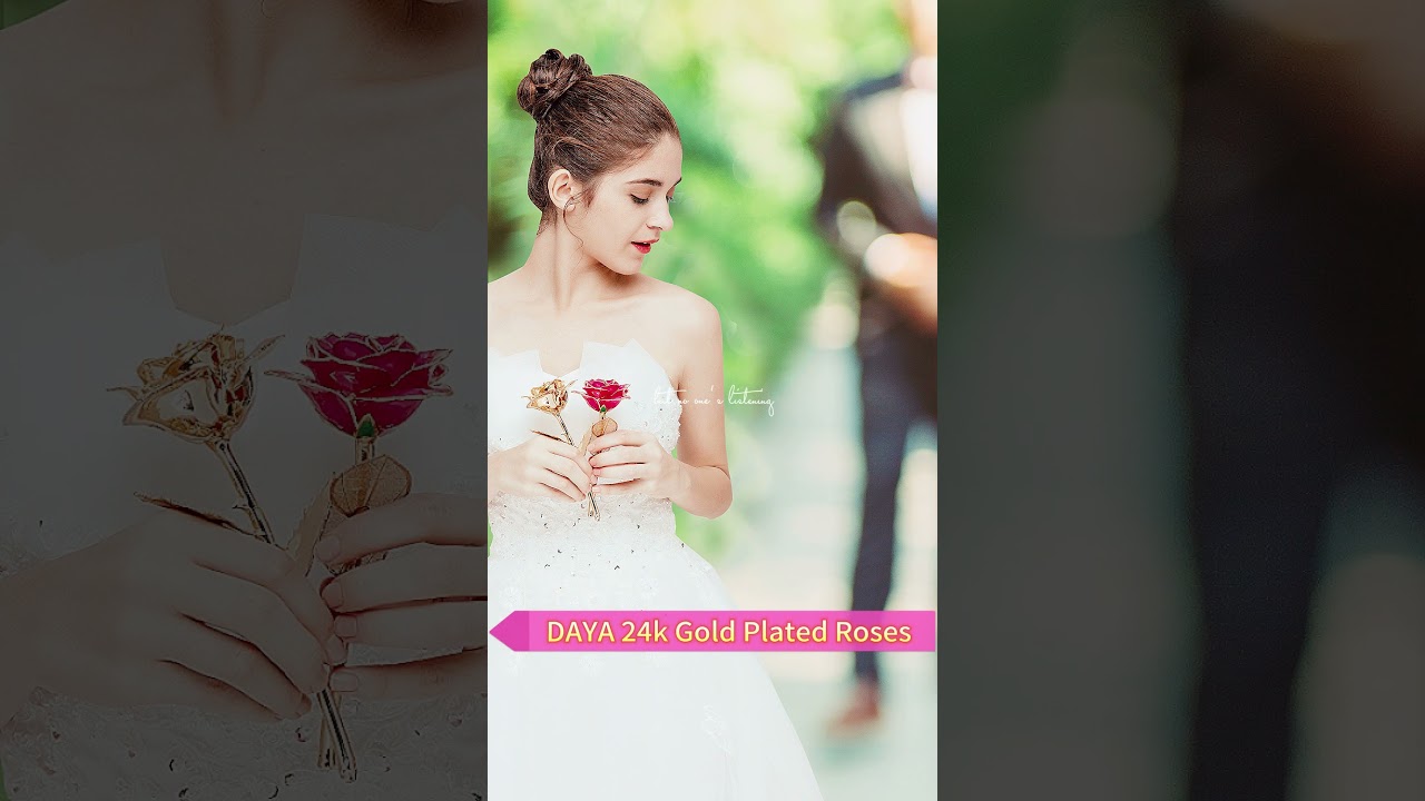 24K Gold Plated Roses - Birthday and Holiday Gifts with a Difference - Natural Roses with 24K Gold