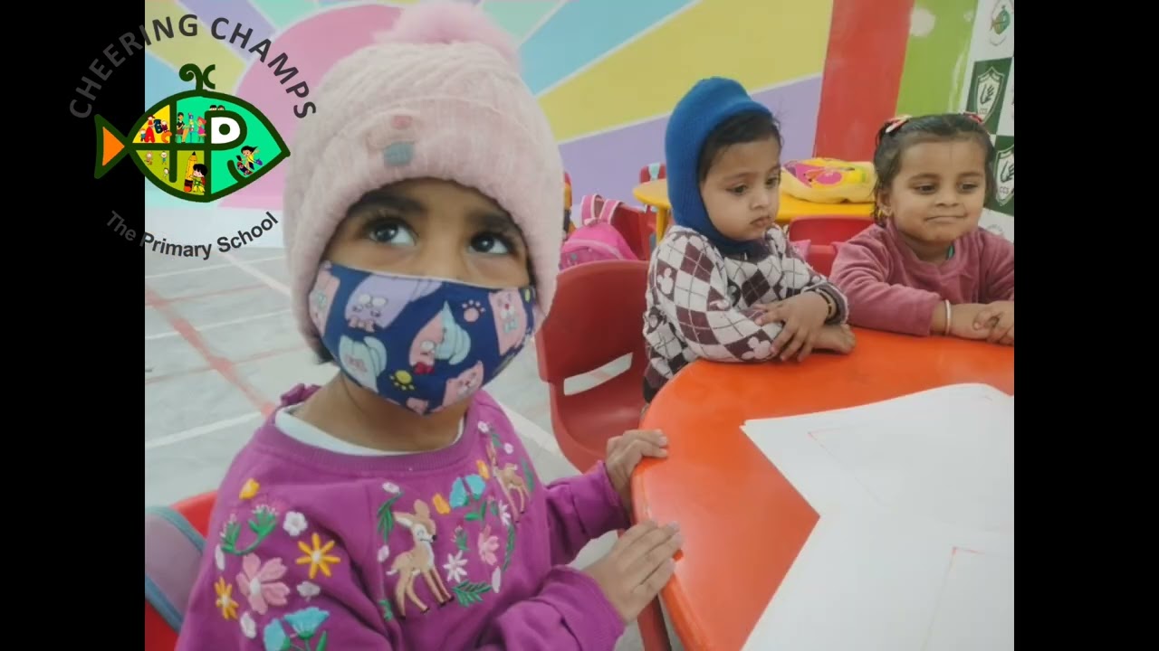 Thumb Painting Fun by Little Play Group Champs | Cheering Champs School