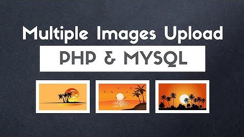 How to upload multiple images in PHP and MySQL database | With Source Code | display it using PHP