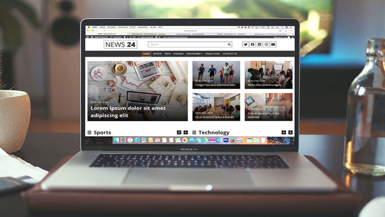 News Magazine - Blog - News Portal Website Design - HTML - CSS - JS ...